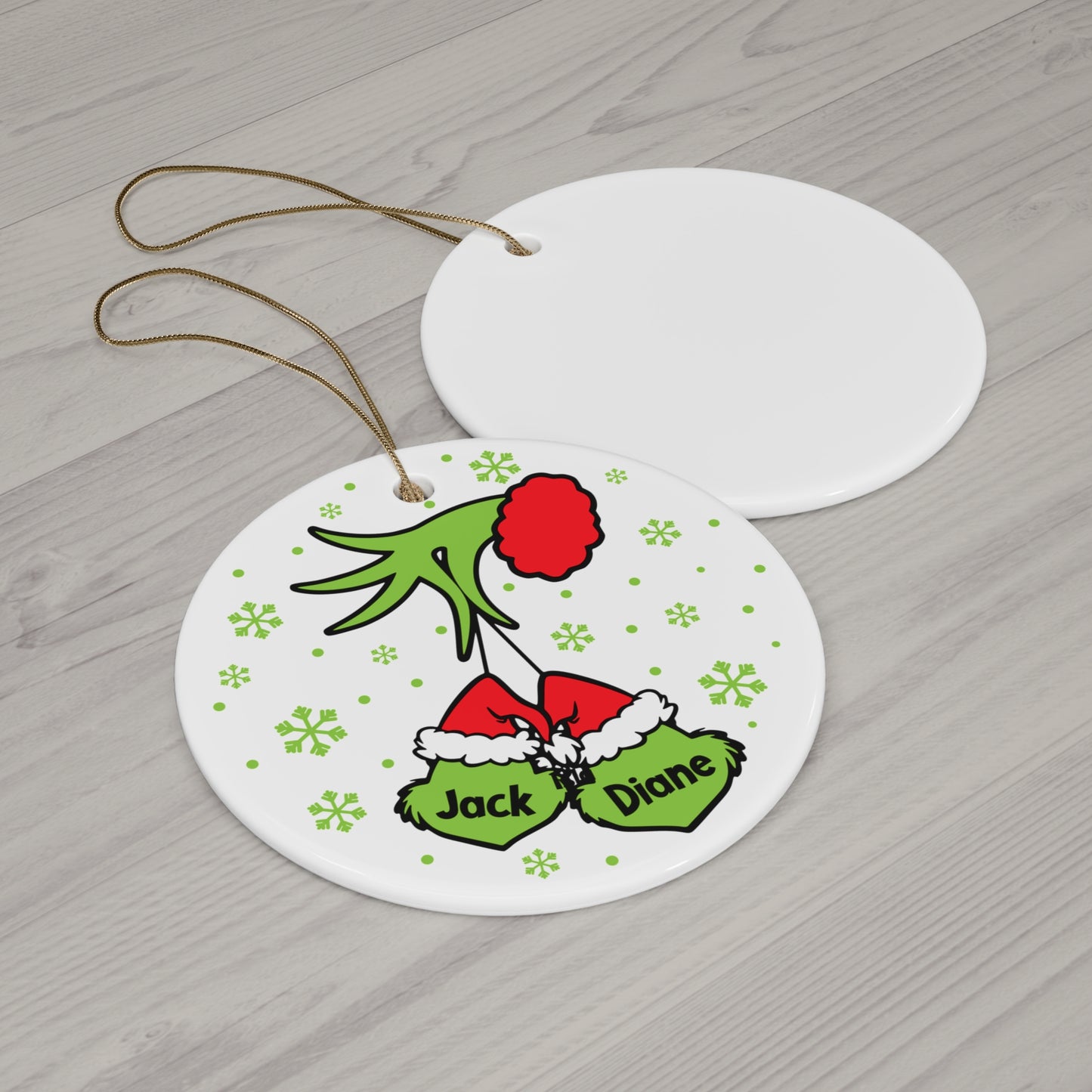 Grinch Personalized Ornament