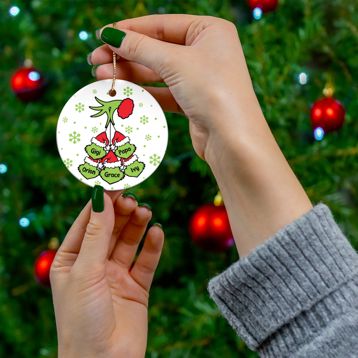 Grinch Personalized Ornament