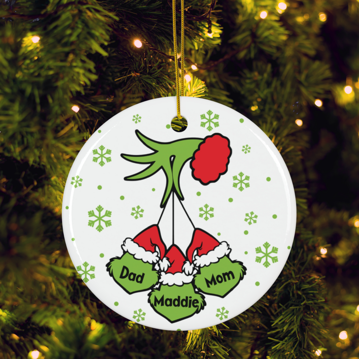 Grinch Personalized Ornament