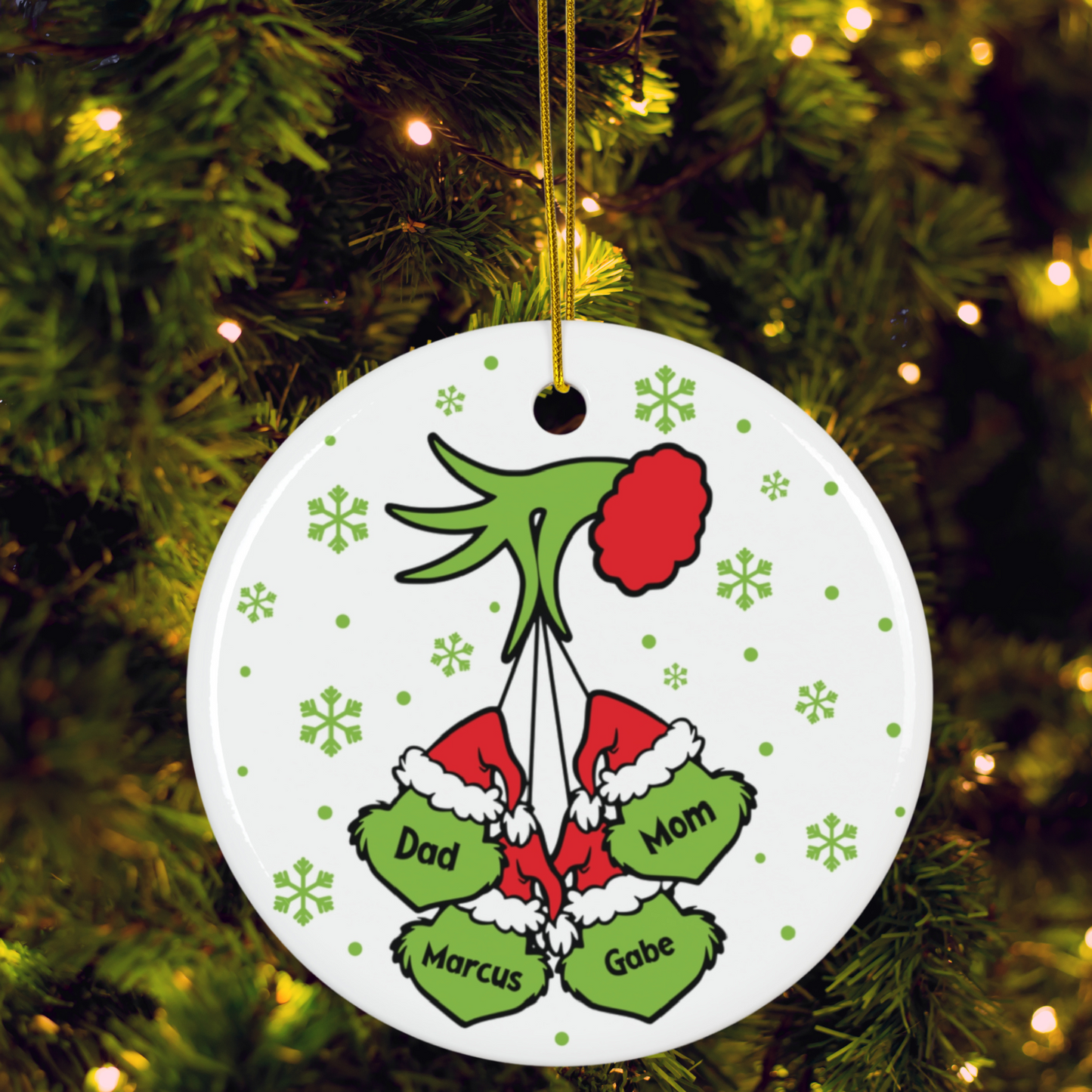 Grinch Personalized Ornament