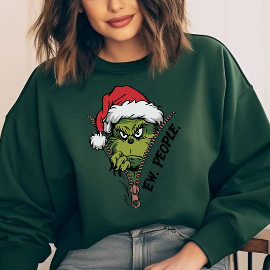 Grinch Ew People Crewneck