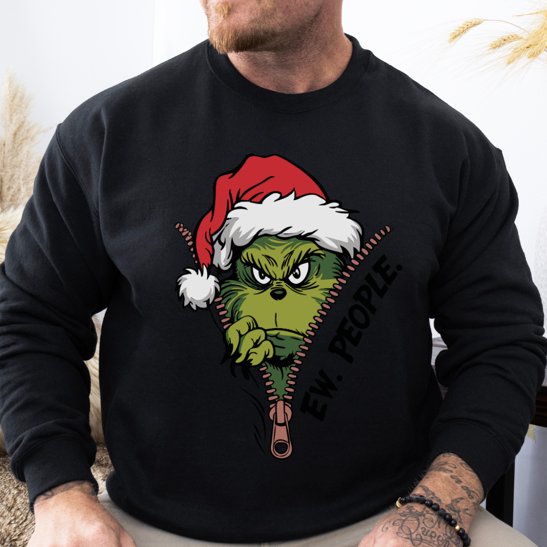 Grinch Ew People Crewneck